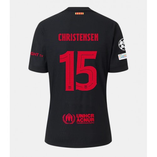 Fotbalové Dres Barcelona Andreas Christensen #15 Venkovní 2024-25 Krátký Rukáv